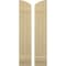 Ekena Millwork Americraft 3-Board (2 Batten) Wood Joined Board-n-Batten Shutters w/Ellipt Top, ARW101BE311X77NTH, PR ARW101BE311X77NTH - alternate 1
